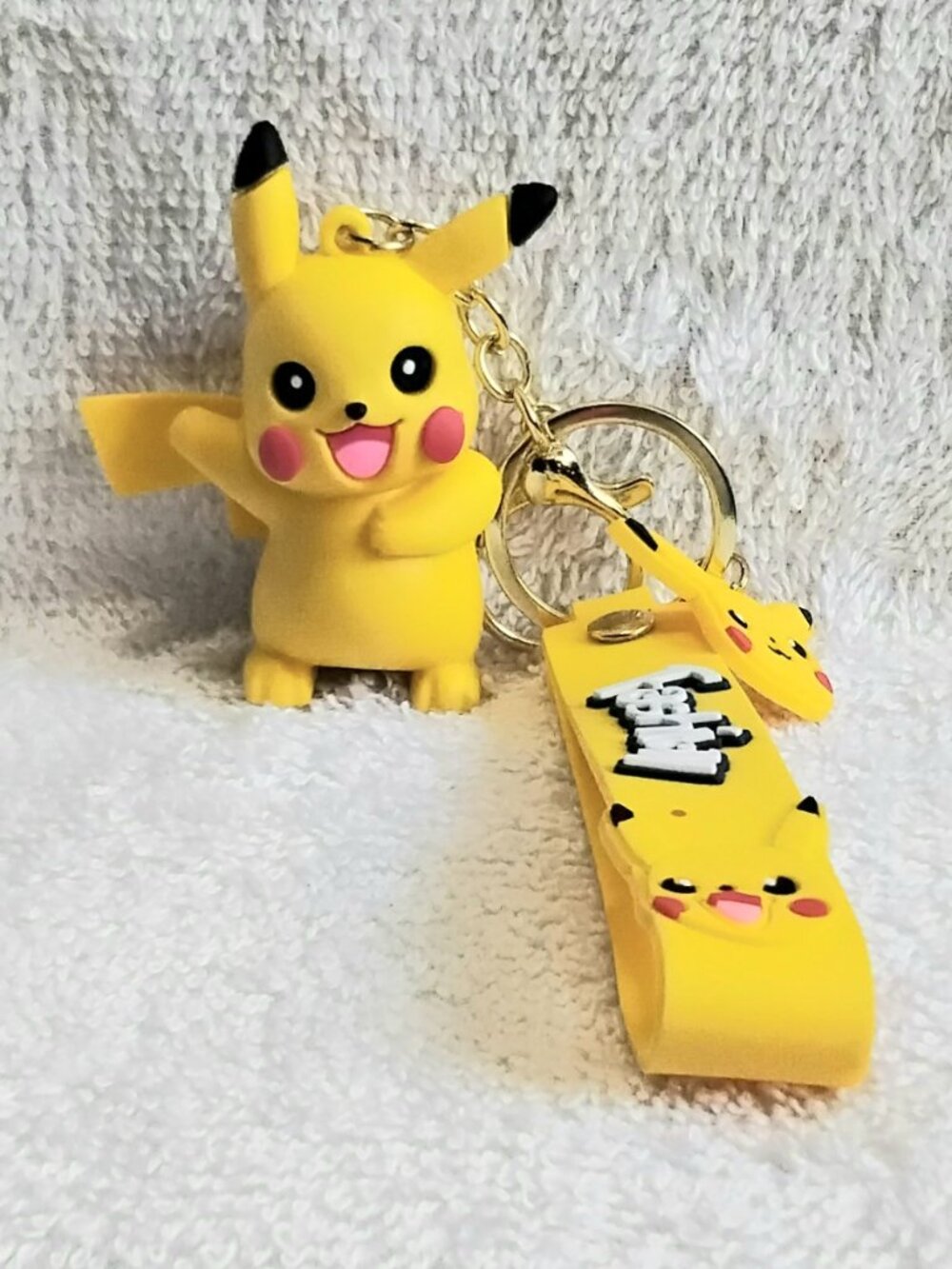 2/$20 3D Silicone Pikachu Keychain made of Very Durable Rubber!!